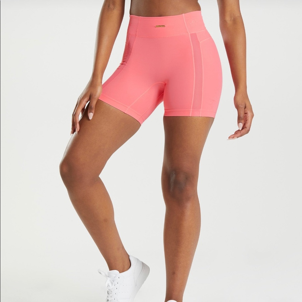 Gymshark x Whitney Simmons V3 Peony Pink - Mesh Shorts SIZE MEDIUM